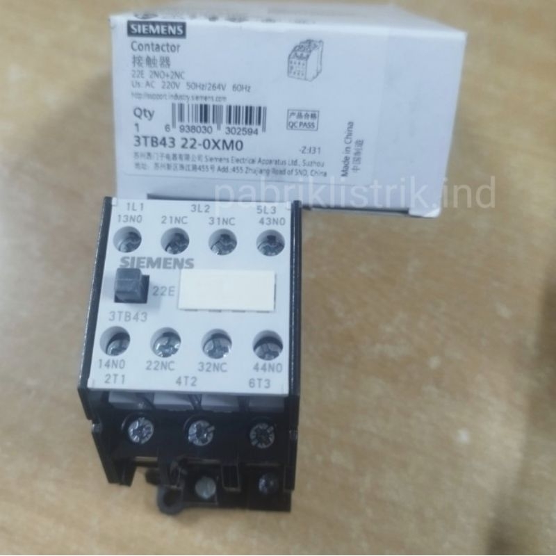 Magnetic Contactor 3TB43 22 3TB4322  persamaan 3TF43  Siemens original