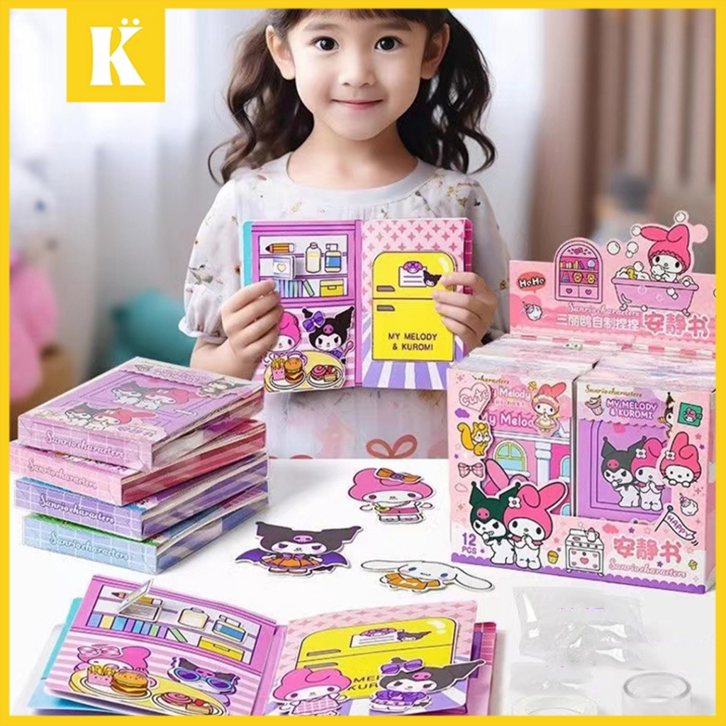 

Keeppley Tidak Perlu Memotong Quiet Book Buku Sticker Lucu Jumbo Bubble 3D Sticker Busy Book Melody