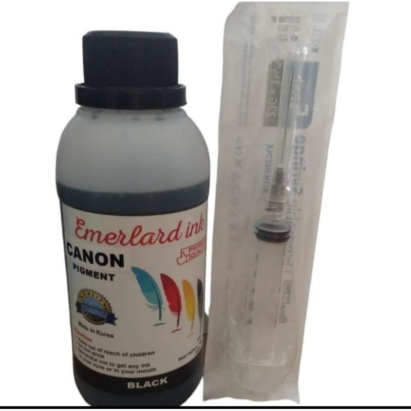 Tinta Pigment Canon 250ml + suntikan G2010 G3020 IX6770 IP2770