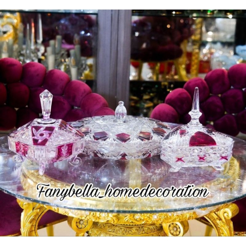 TOPLES SOGA UNGU BENING MEWAH IMPORT DEKORASI HIASAN RUMAH
