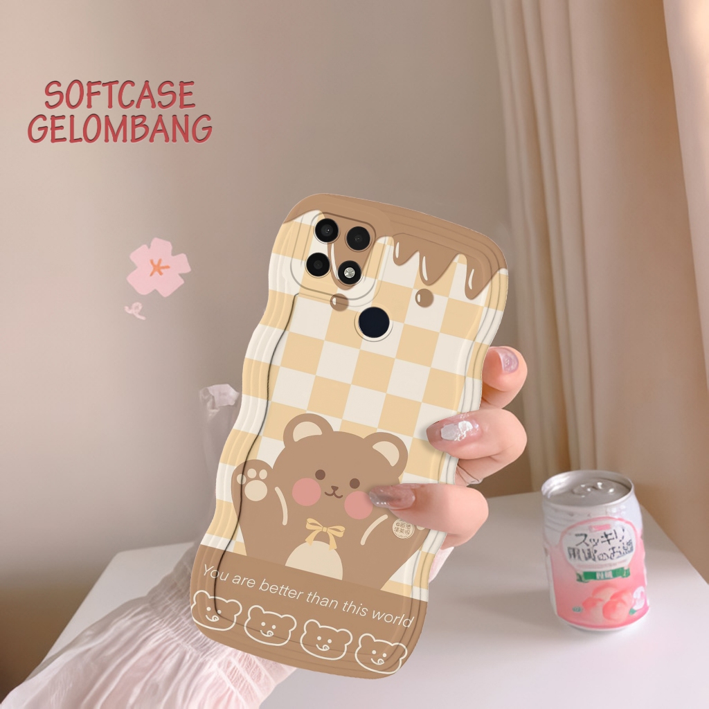 Soft Case Gelombang HP OPPO A15 - OPPO A15s - Casing Gelombang - Espa.id - Fashoin Case - Case Cewek