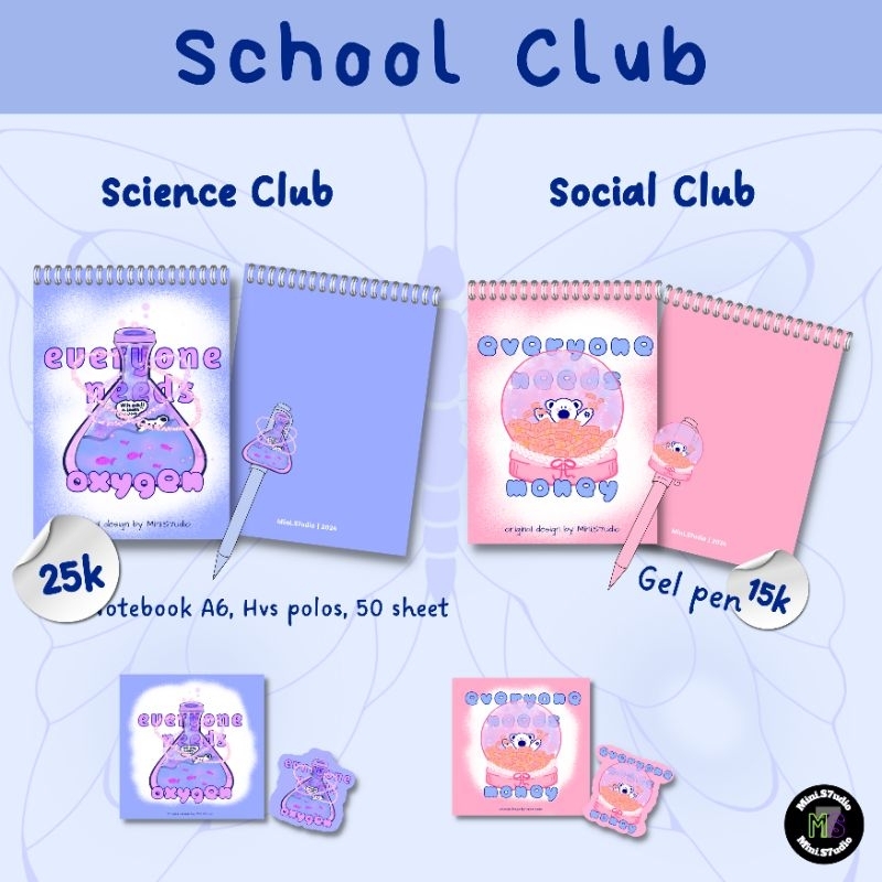 

Mini.S7udio | Notebook & Gel pen (School club)