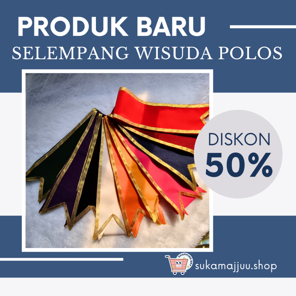 SELEMPANG WISUDA POLOS||SELEMPANG POLOS SIAP BORDIR MODEL LEHER & BAHU