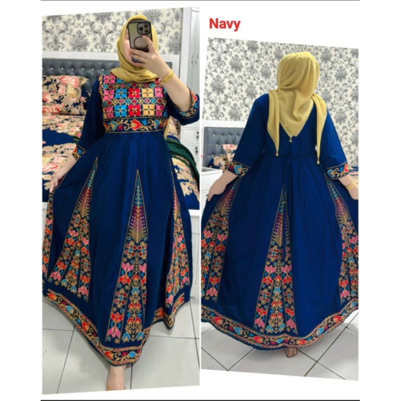 GAMIS HINDI MEWAH CANTIK BORDIR