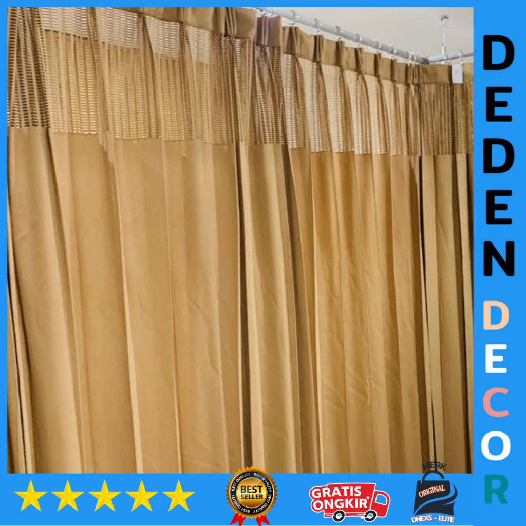 tirai rumah sakit dnexs elite teruji lab anti bakteri untuk ruang inap bebas custom