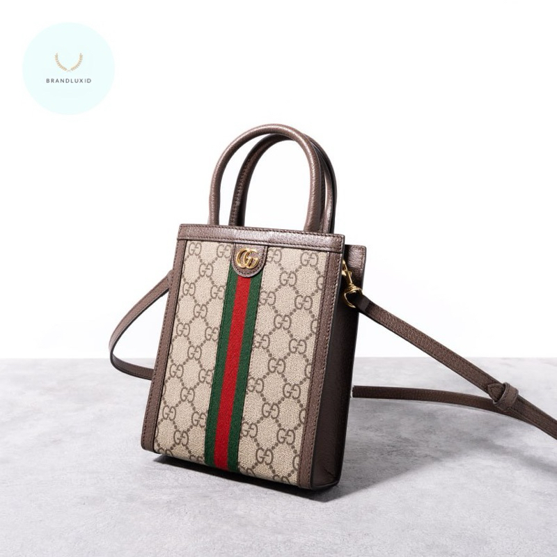 Gucci GG supreme ophidia super mini bag Beige Ebony