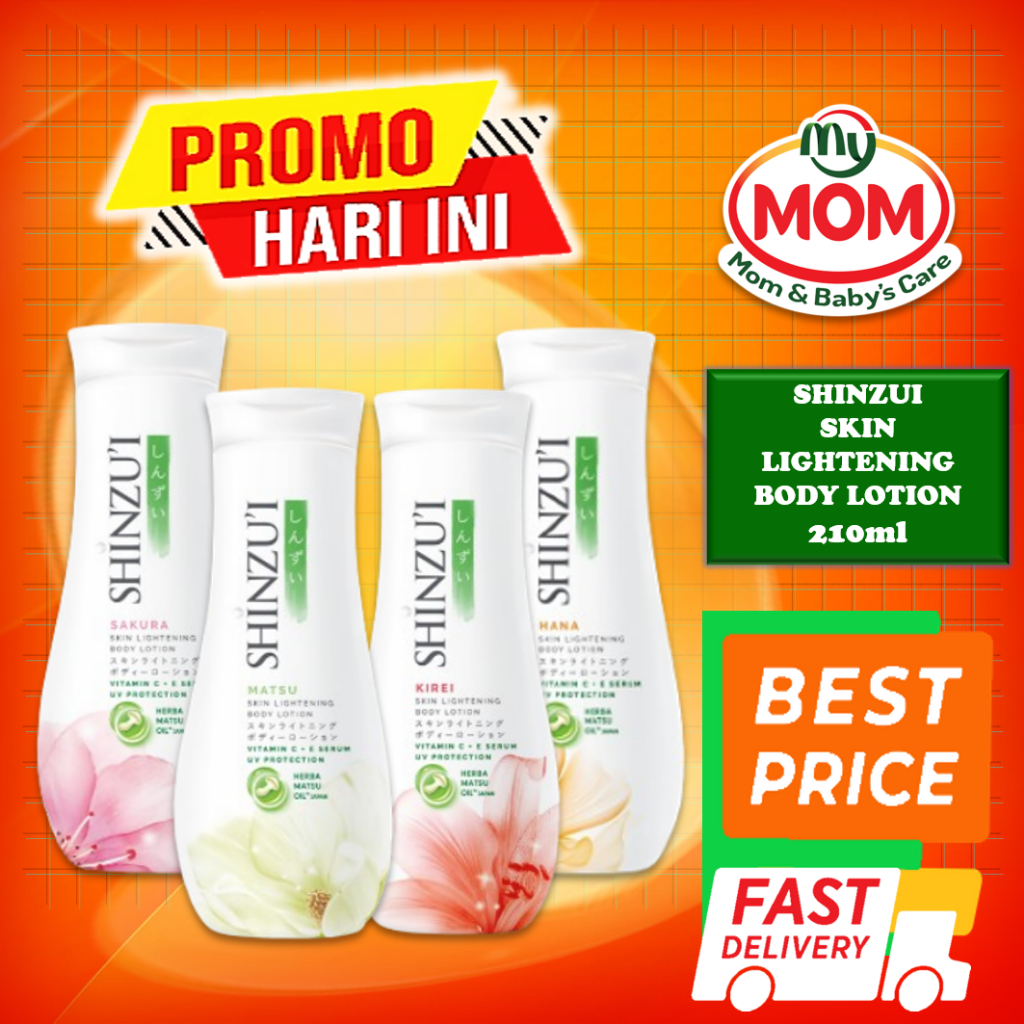 Shinzu'I Skin Lightening Body Lotion 210ml - Shinzui Hand Body - Melembabkan - Memutihkan - MyMom
