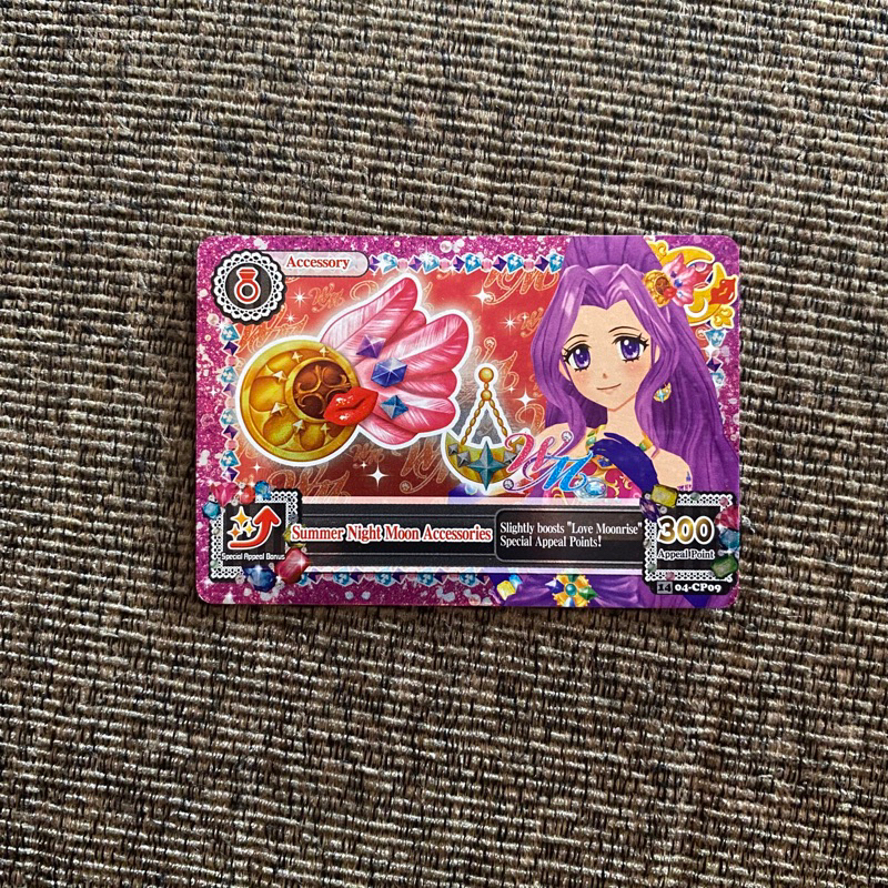 Kartu Aikatsu Campaign Mizuki Summer Night Moon Accessories S2V4 Murah Asli Original Official