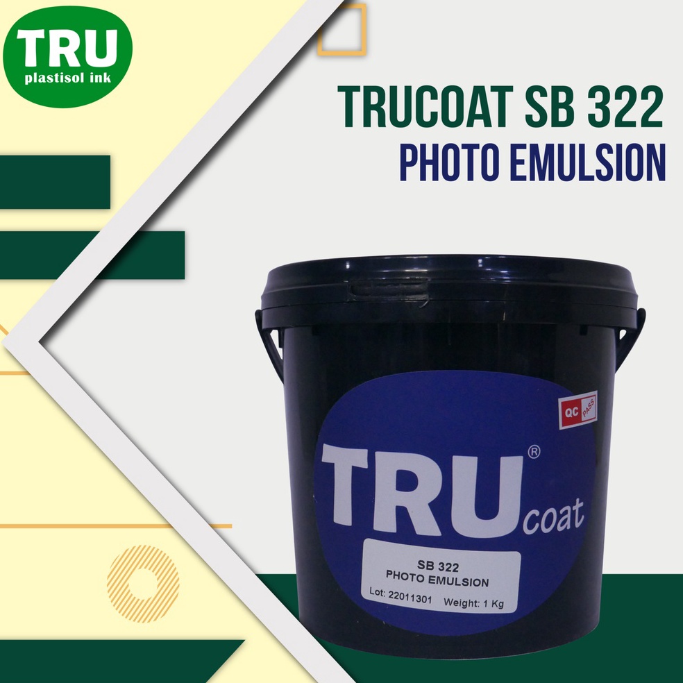 

TRUcoat SB322 Photo Emulsion Obat Afdruk 1kg Solvent Plastisol Original r J2G6