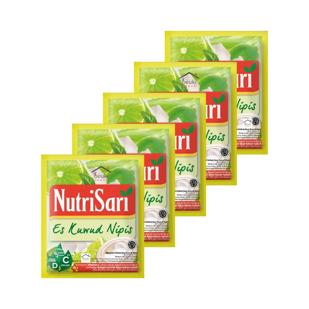 

5PCS NutriSari Es Kuwud Nipis Minuman Bubuk Rasa Kuwud Nipis