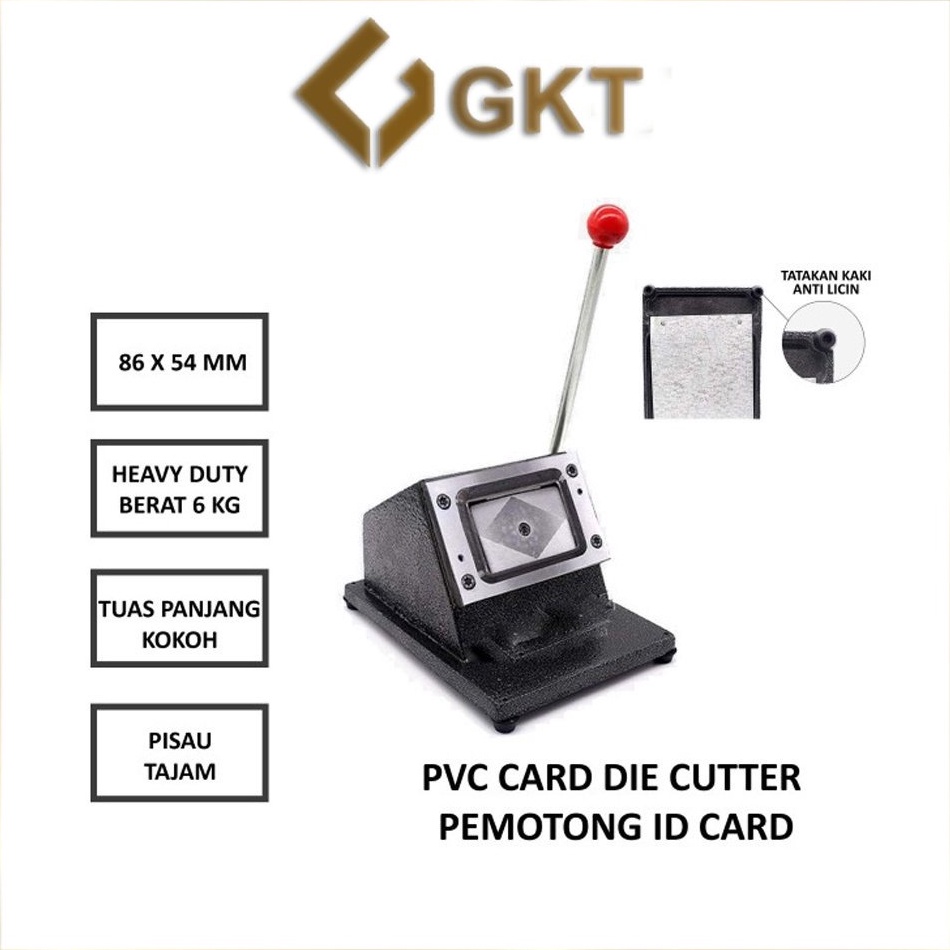

Alat Potong ID Card Plong ID Card PVC Card Cutter GKTECH 8654 Cabang Jakarta o FO3