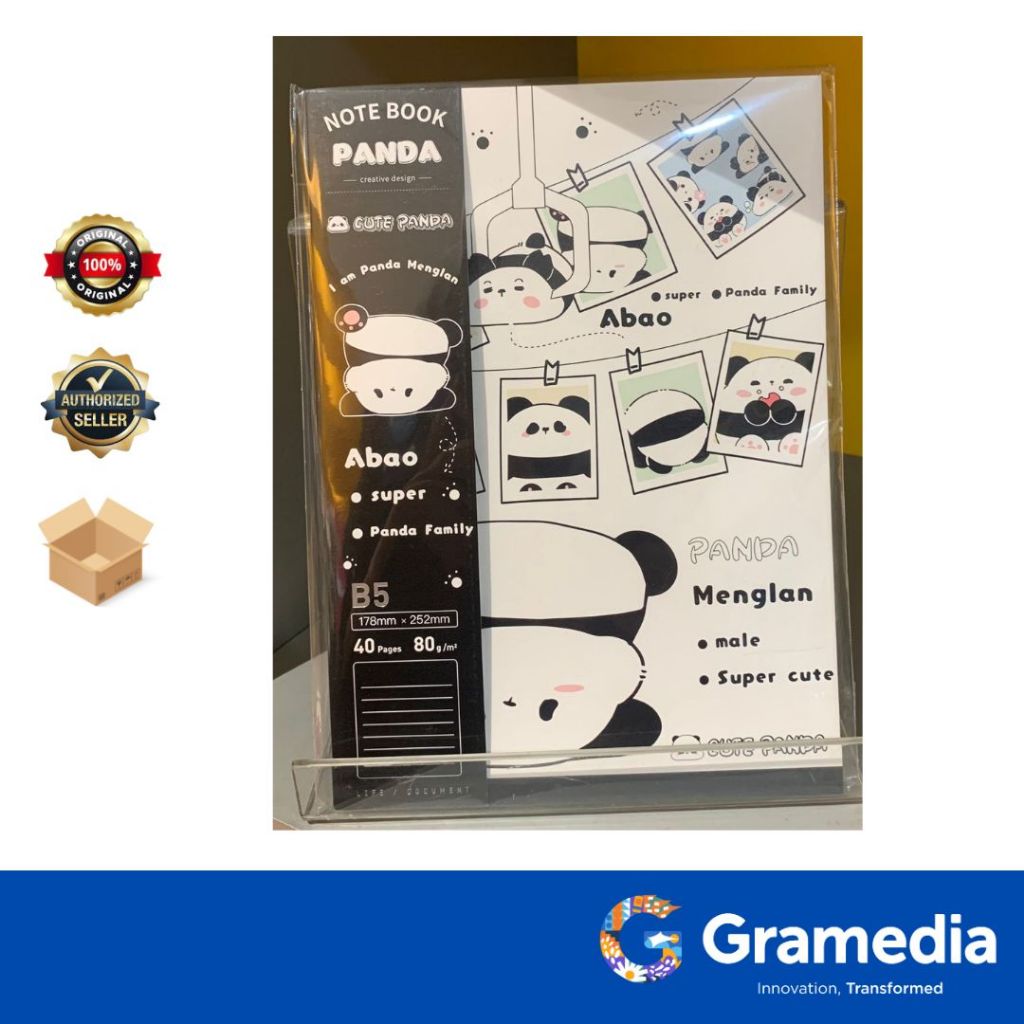 

Gramedia Surabaya - KAKO CUTE PANDA EXERCISE BOOK B5 WHITE