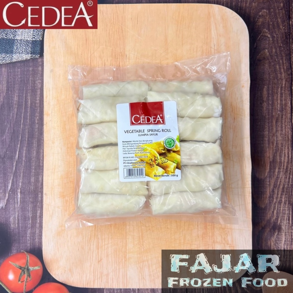 

CEDEA VEGETABLE SPRING ROLL 500gr | LUMPIA ISI SAYUR | LUMPIA GORENG | LUMPIA KUKUS