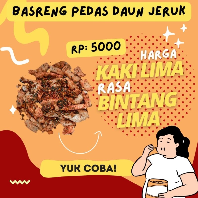 

Basreng pedas daun jeruk - Baso goreng pedas daun jeruk - basreng extra pedas - baso goreng extra pedas - jajanan basreng - jajanan baso goreng - cemilan baso goreng -cemilan basreng