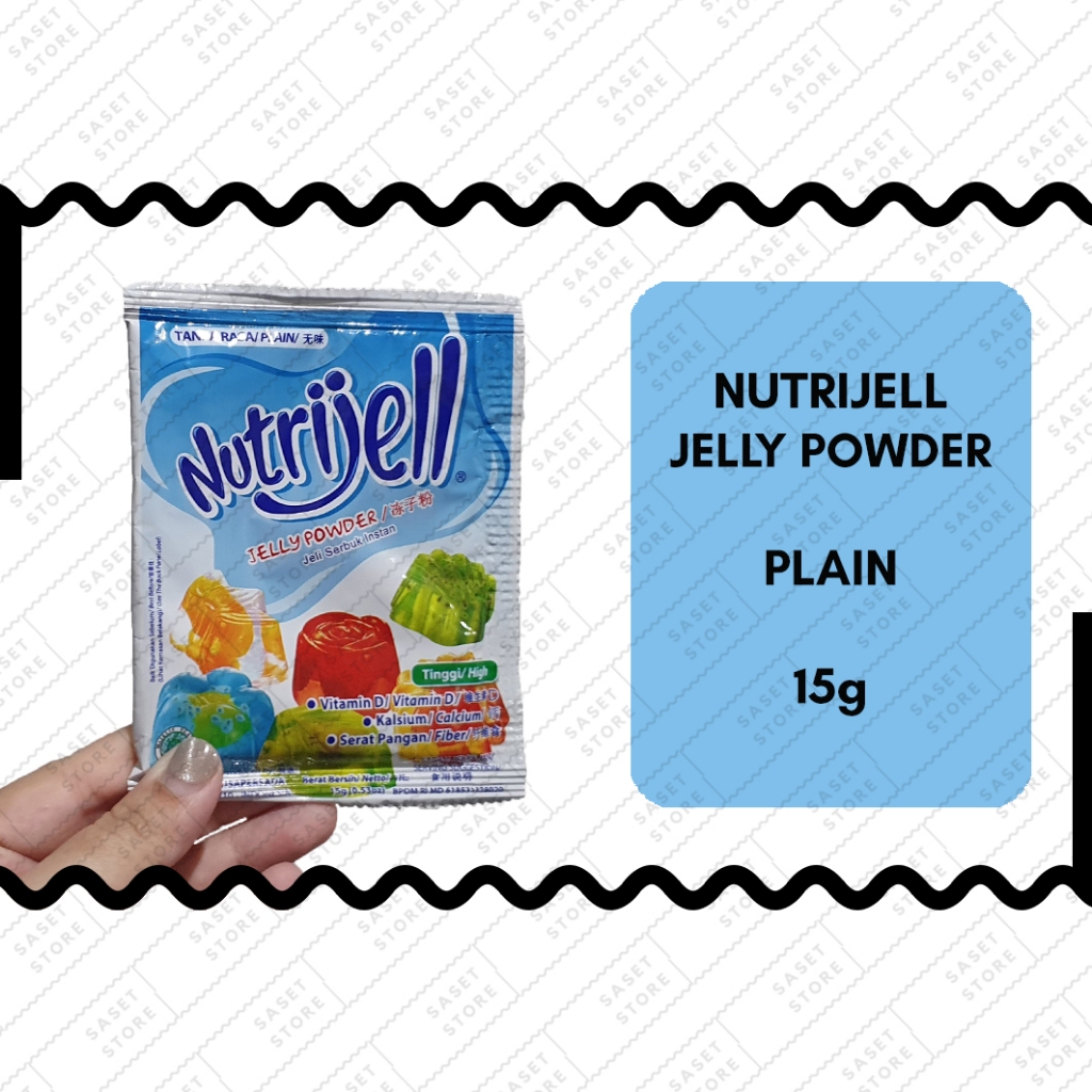 

Nutrijell Plain 15g Sachet Jeli Serbuk Instant Tanpa Rasa Jelly Powder