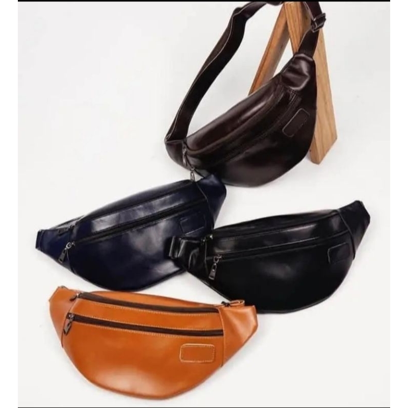Waistbag pria / Tas pria kulit Asli Garut