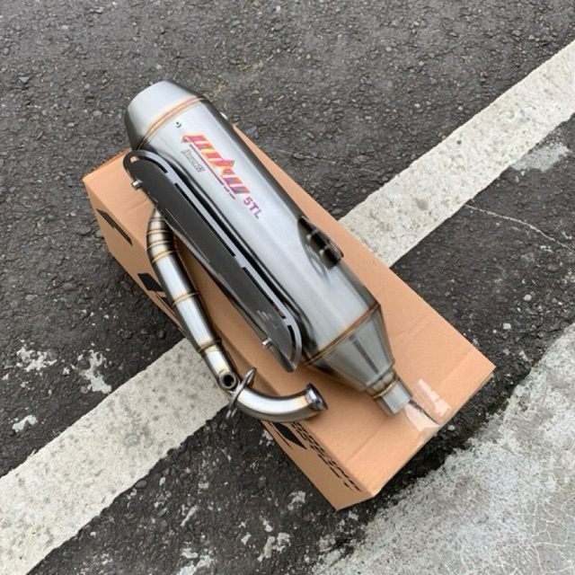 Knalpot Standar Racing Gen2 Cover Stainless Vario Nmax Pcx Pdw Racing Exhaust