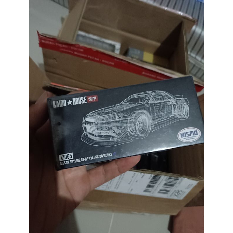 MINI GT KAIDO HOUSE R34 BIRU NISMO 055