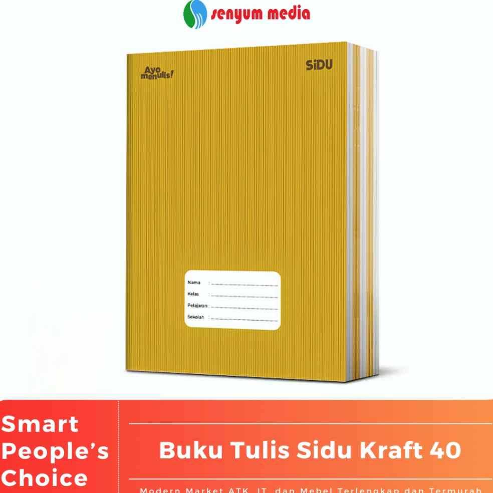 

Buku Tulis Sinar Dunia SIDU Kraft 4 Lembar 1 Pack Isi 1 Buku SPACK y S6F5