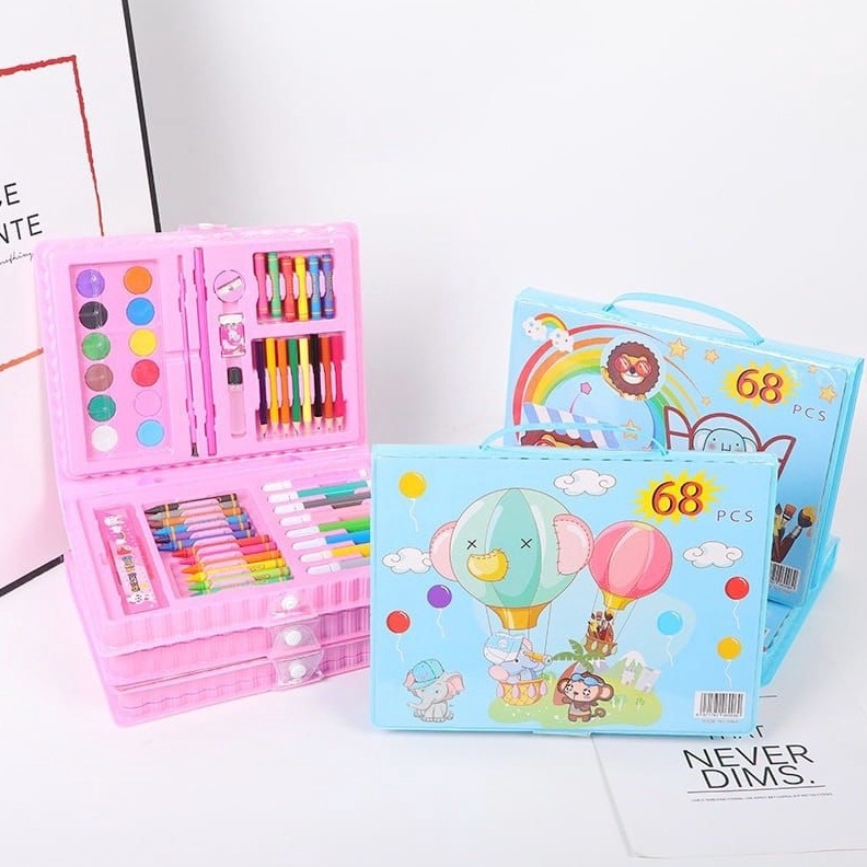 

ART CRAYON SET ISI 68 PCS PENSIL WARNA ANAK ALAT MENGGAMBAR MELUKIS KRAYON 68 BUAH s P1P5
