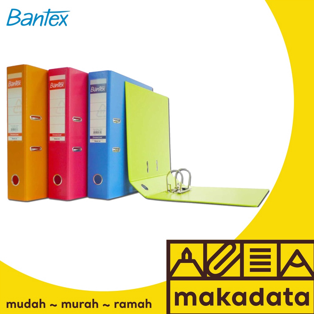 

ORDNER BANTEX PVC F4 FOLIO 7 CM ANEKA WARNA MURAH 1465 w P6M5