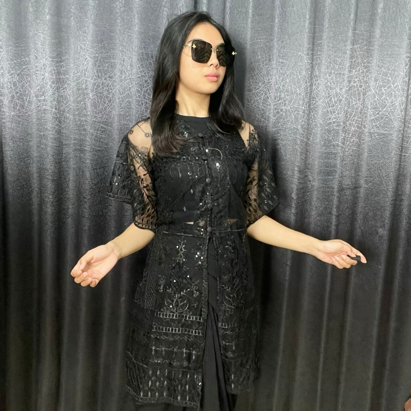 DISKON OUTER BROKAT KEBAYA /OUTER MEWAH TUNIK YUKENSI / BROKAT SAPTO OUTER KONDANGN SIMPEL ELEGAN