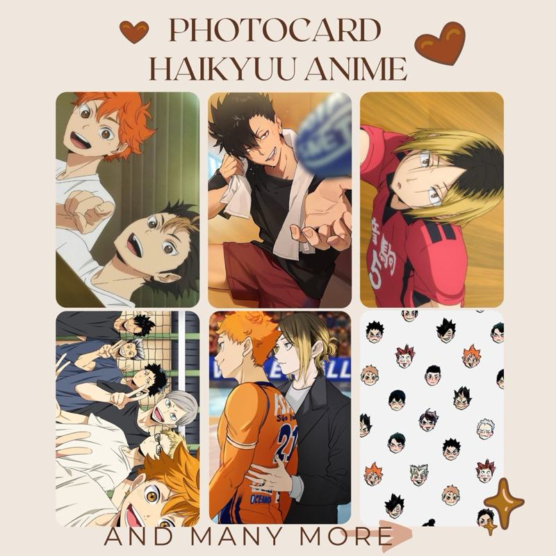 [UNOFFICIAL] PHOTOCARD HAIKYUU MERCH JAPAN ANIME HINATA KAGEYAMA KENMA KUROO KEYCHAIN MERCH