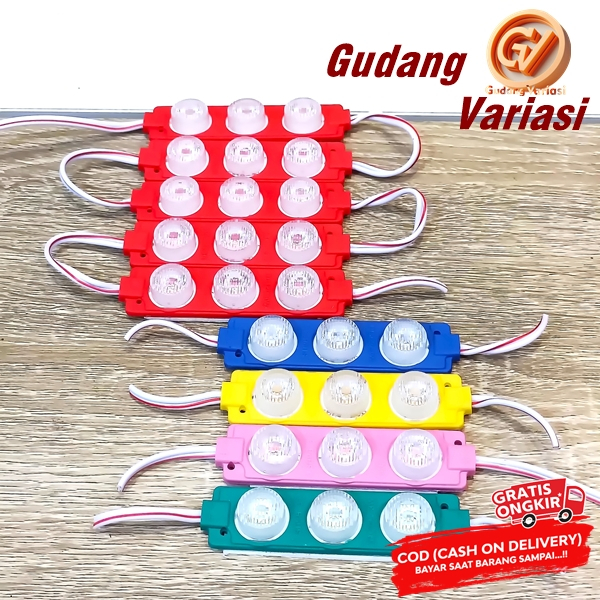 Lampu Kolong LED Modul 3 Mata Bulat 12V / Lampu LED SMD Waterproof 3 Mata Bulat
