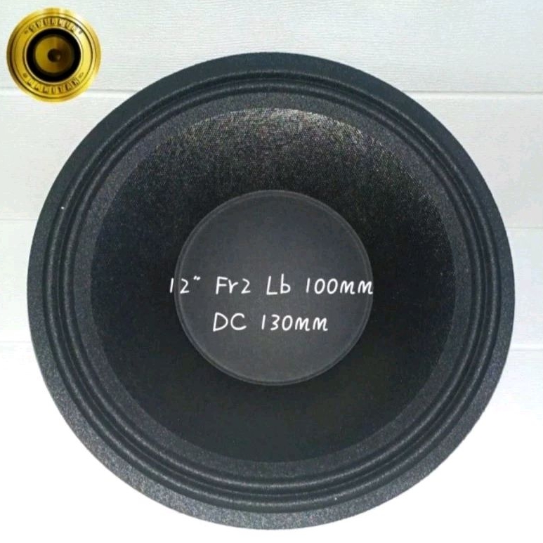 Daun speaker 12 inch lubang 4 inch coating + Duscup .2pcs