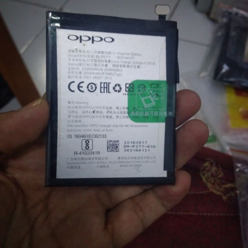 Batre oppo mirror5/A51/A51w/R3 model BLP 577