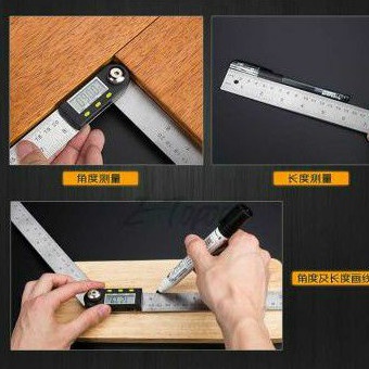 

GARIS BUSUR DIGITAL Digital Protractor 2mm Penggaris Busur Sudut Digital inclinometer Digital Angle Ruler 2cm Baterai l A5G4