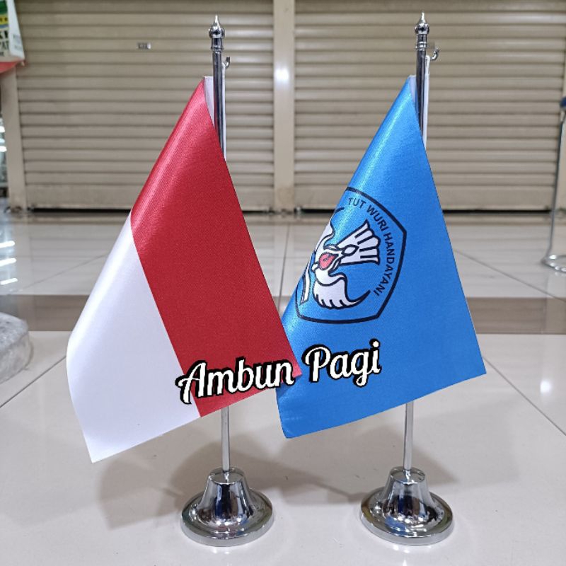 

best seller tiang stenlis meja+bendera sekolah bendera TUT WURI+bendera Merah Putih