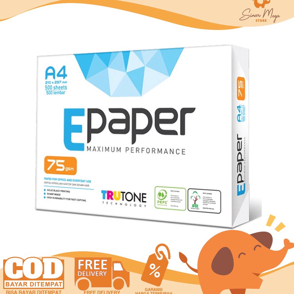 

Epaper Kertas PrintFotocopy A4 75gr e I4I6