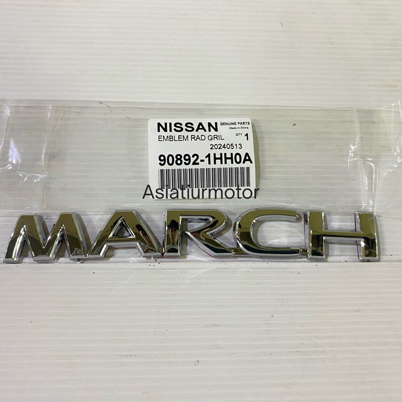 Emblem Logo Pintu Bagasi Belakang Nissan March