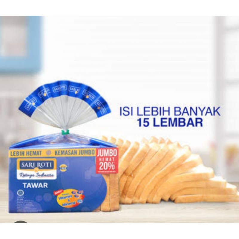 

SARI ROTI (Roti tawar spesial, Roti tawar Jumbo)