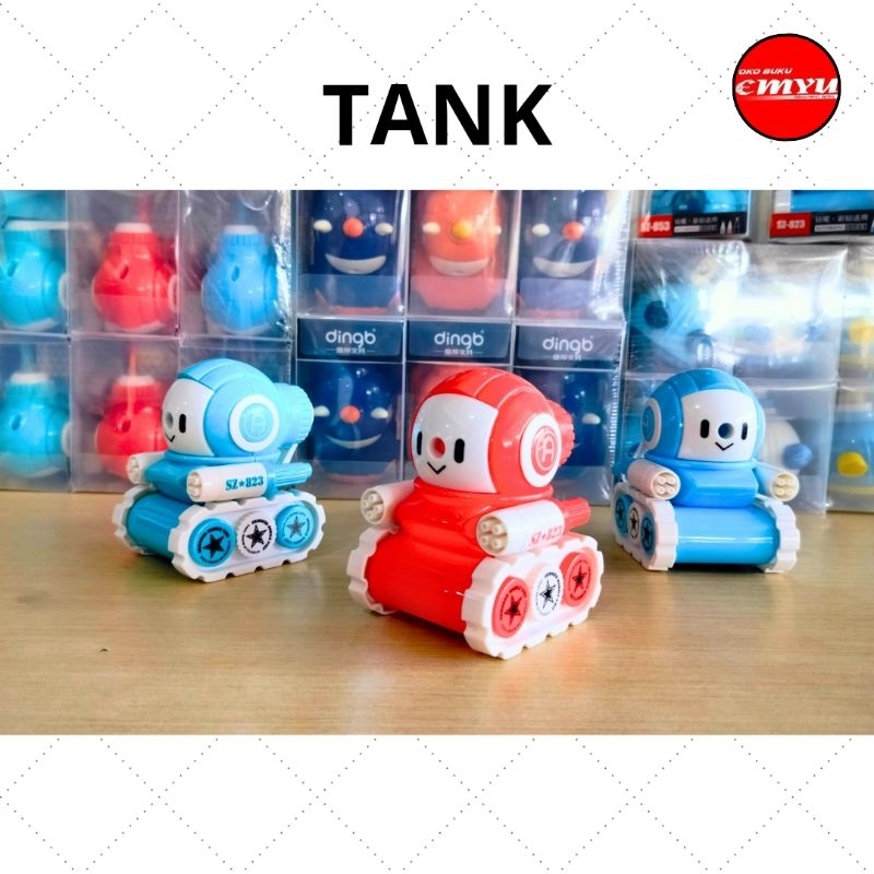 

Rautan / Sharpener / Serutan / Peruncing Meja Putar Motif Tank