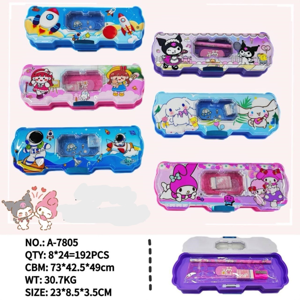 

Tempat Pensil Pen Case Magnet Set isi Alat Tulis Karakter