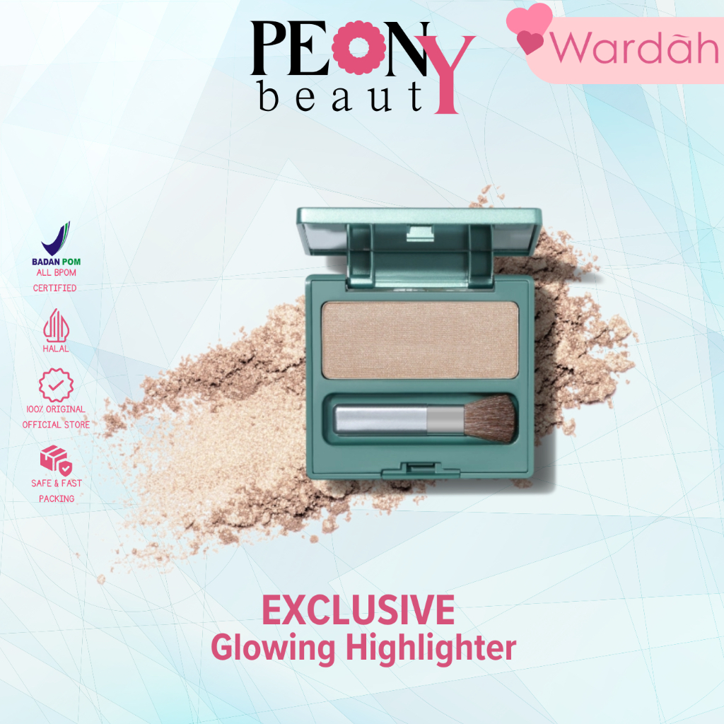 WARDAH Exclusive Glowing Highlighter - Memberikan Efek Glowing Yang Intense - Tekstur Creamy dengan 