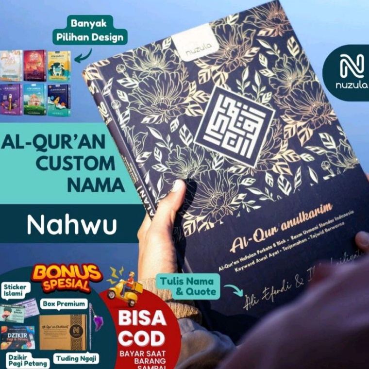 KODE R25E ALQURAN NAHWU CUSTOM NAMA  TERJEMAHAN PERHURUF PERKATA A5  A4 jumbo