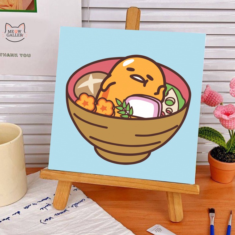 

KODE C42X Paint by Numbers KIT Gudetama An Eggcellent Adventure Series 2x2cm