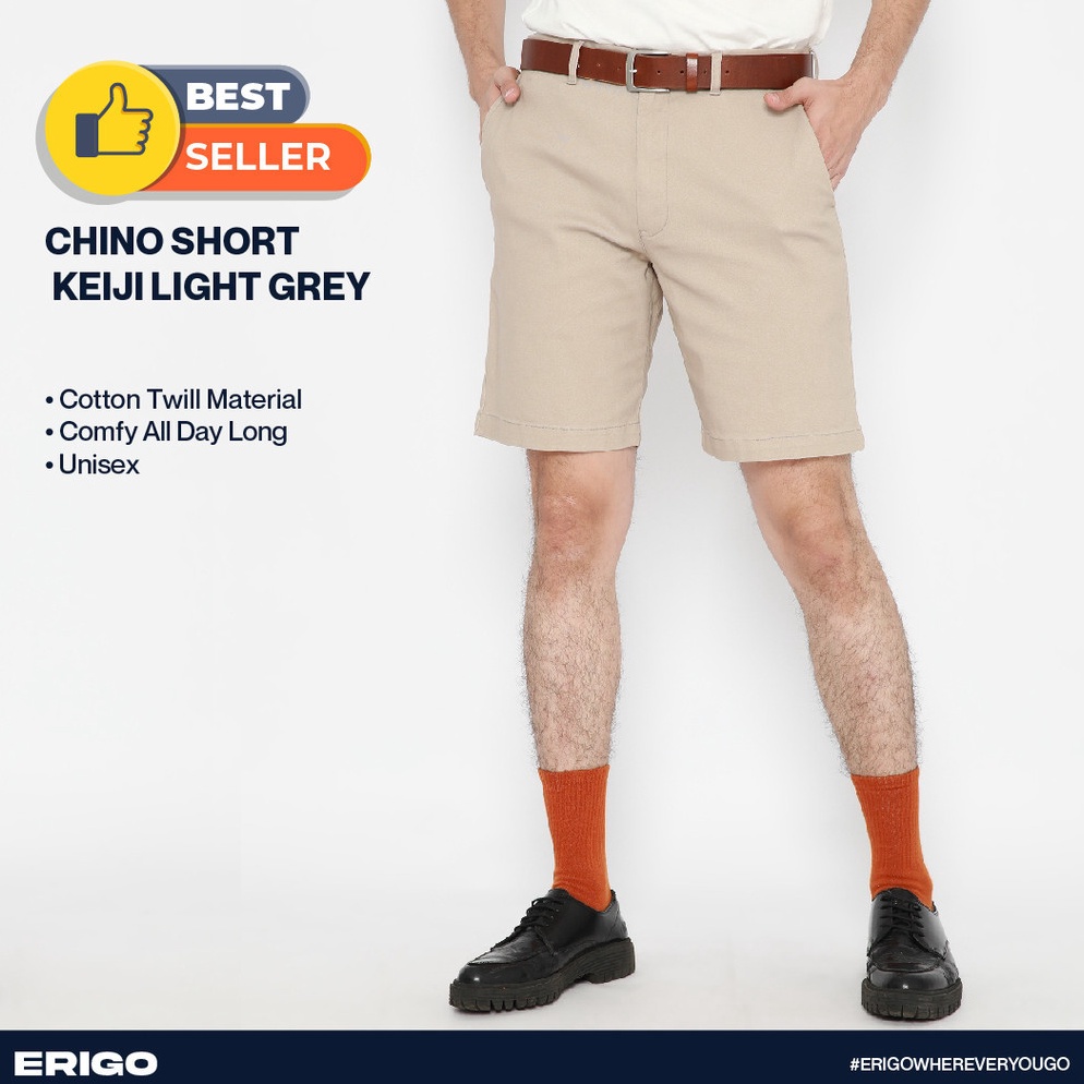 KODE I17Q Erigo Chino Short Pants Keiji Light Grey