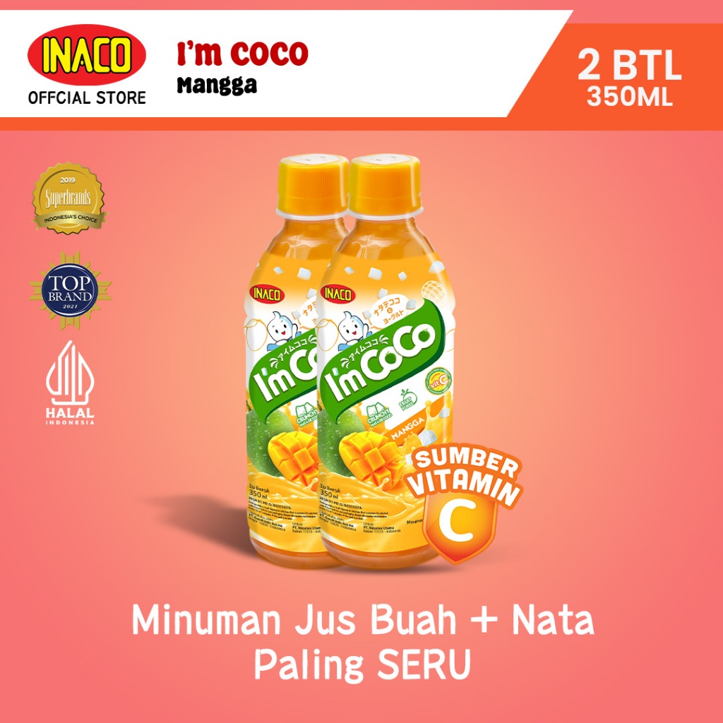 

INACO I'm Coco Mango 350ml - Twinpack