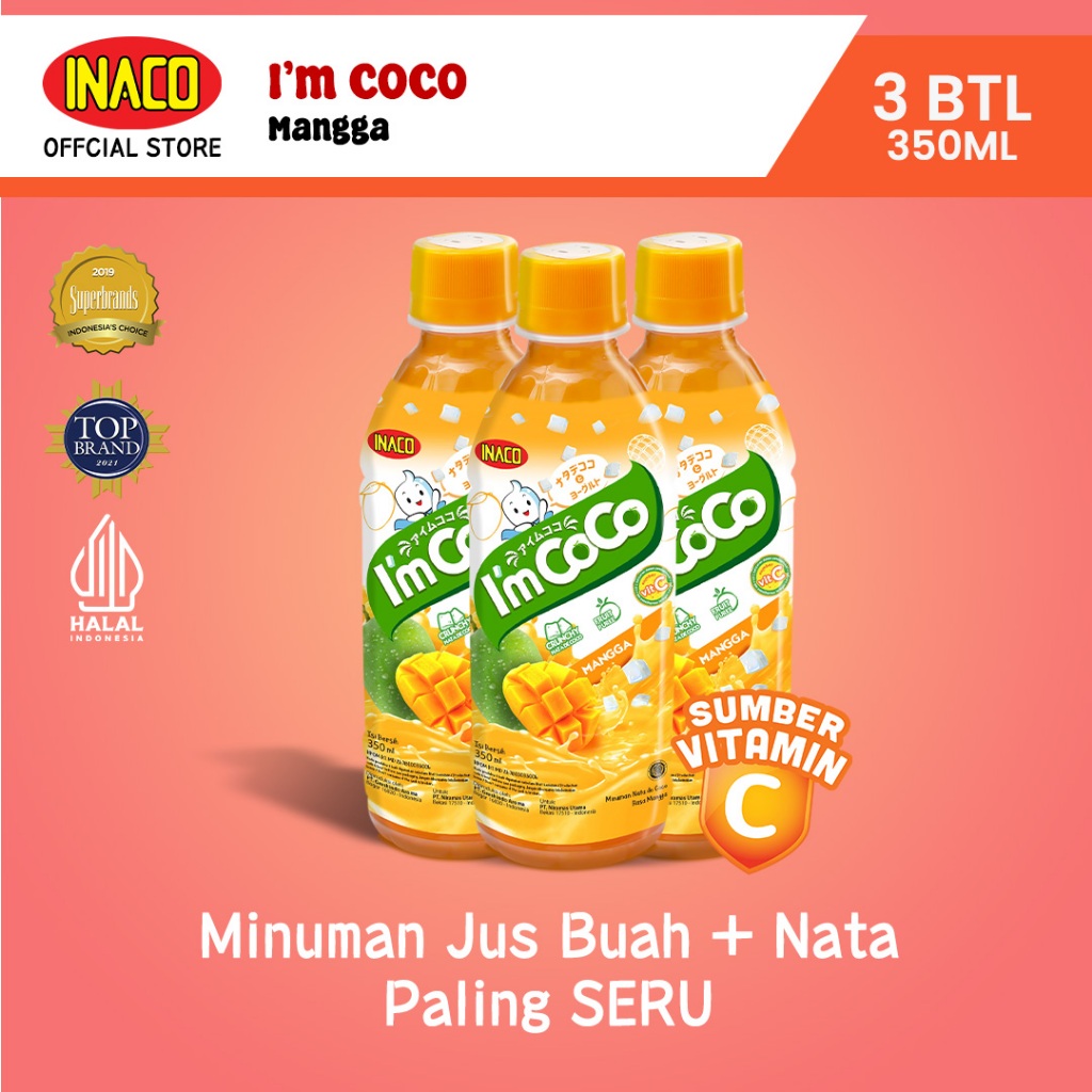 

INACO I'm Coco Mango 350ml - Triplepack