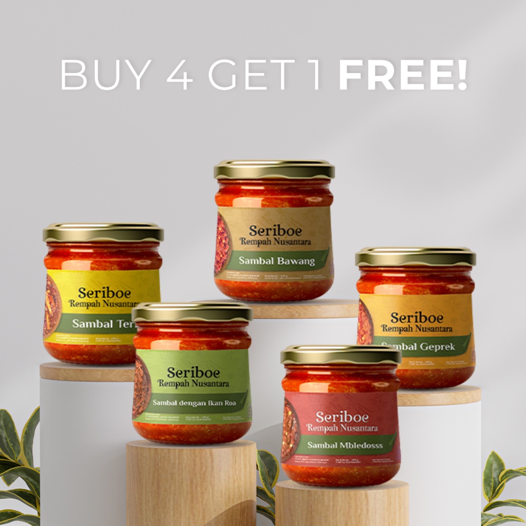 

Sambal Seriboe Rempah Nusantara Buy 4 Free Sambal Geprek Jar