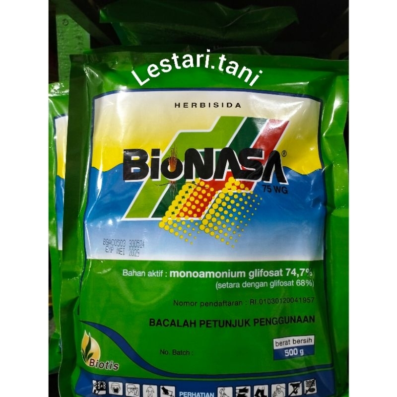 BIONASA BUBUK 75 WG (500 GR) herbisida/racun rumput efektif dan efisien basmi rumput