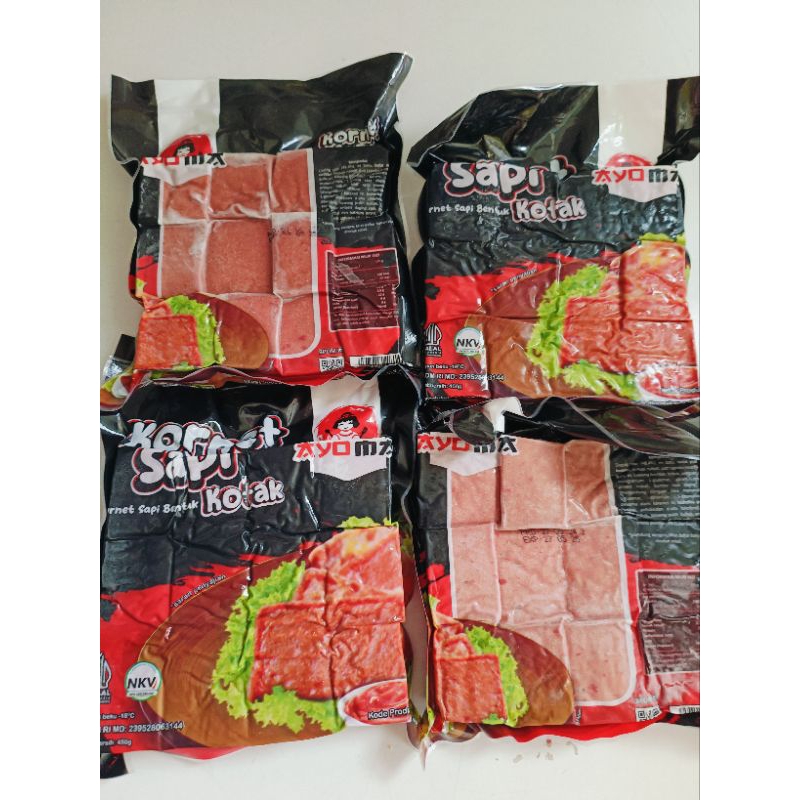 

KORNET SAPI KOTAK 450 gr isi 24 pcs AYOMA