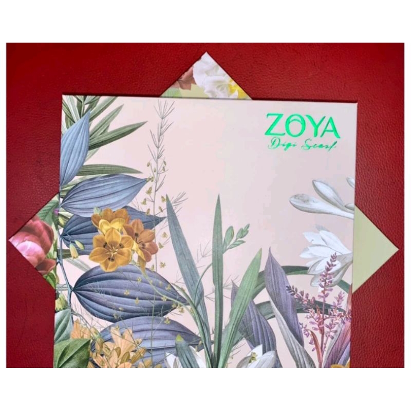 

Hampers cantik Pembungkus Scarf zoya / kotak box motif botanical
