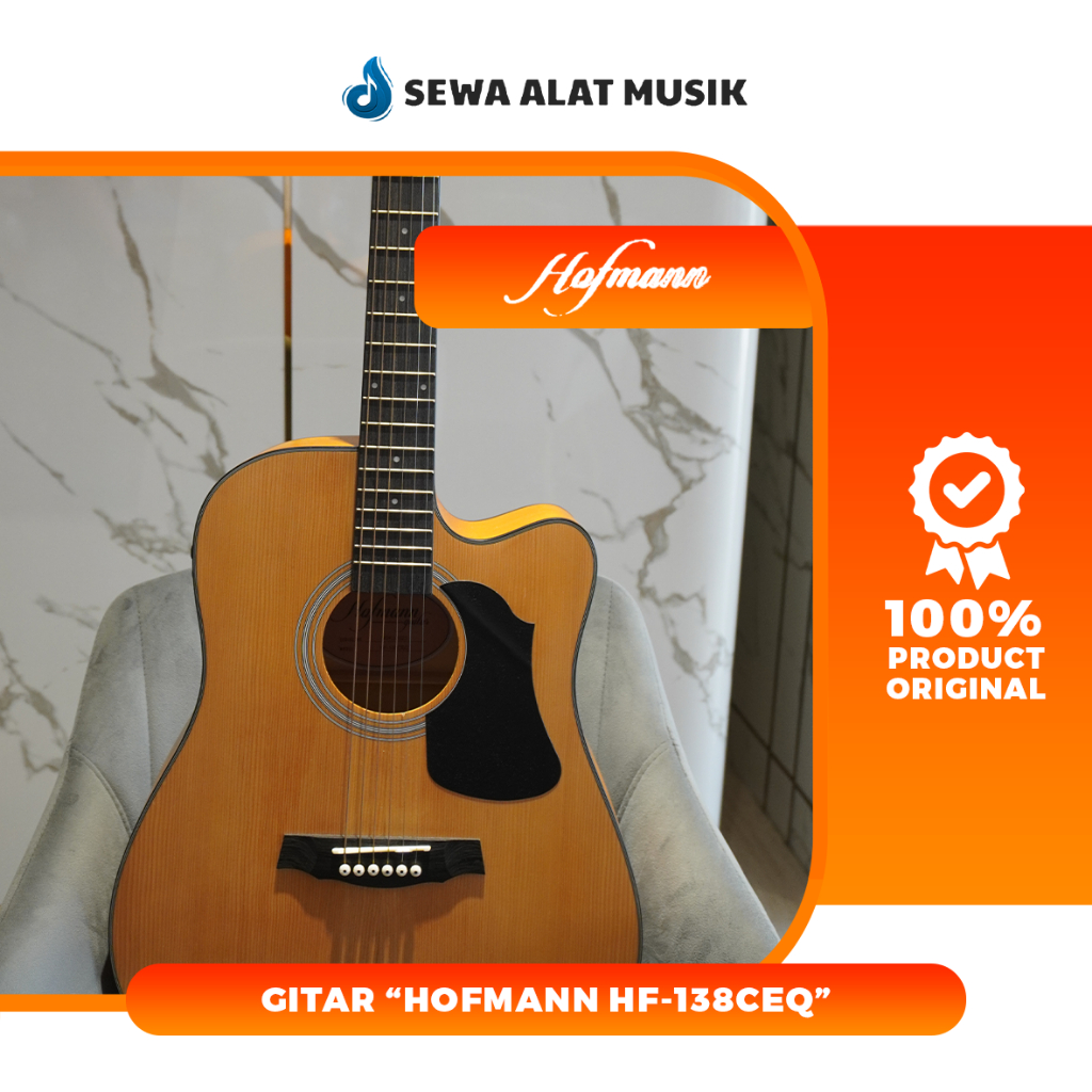 Sewa Gitar Akustik Elektrik Hofmann Original