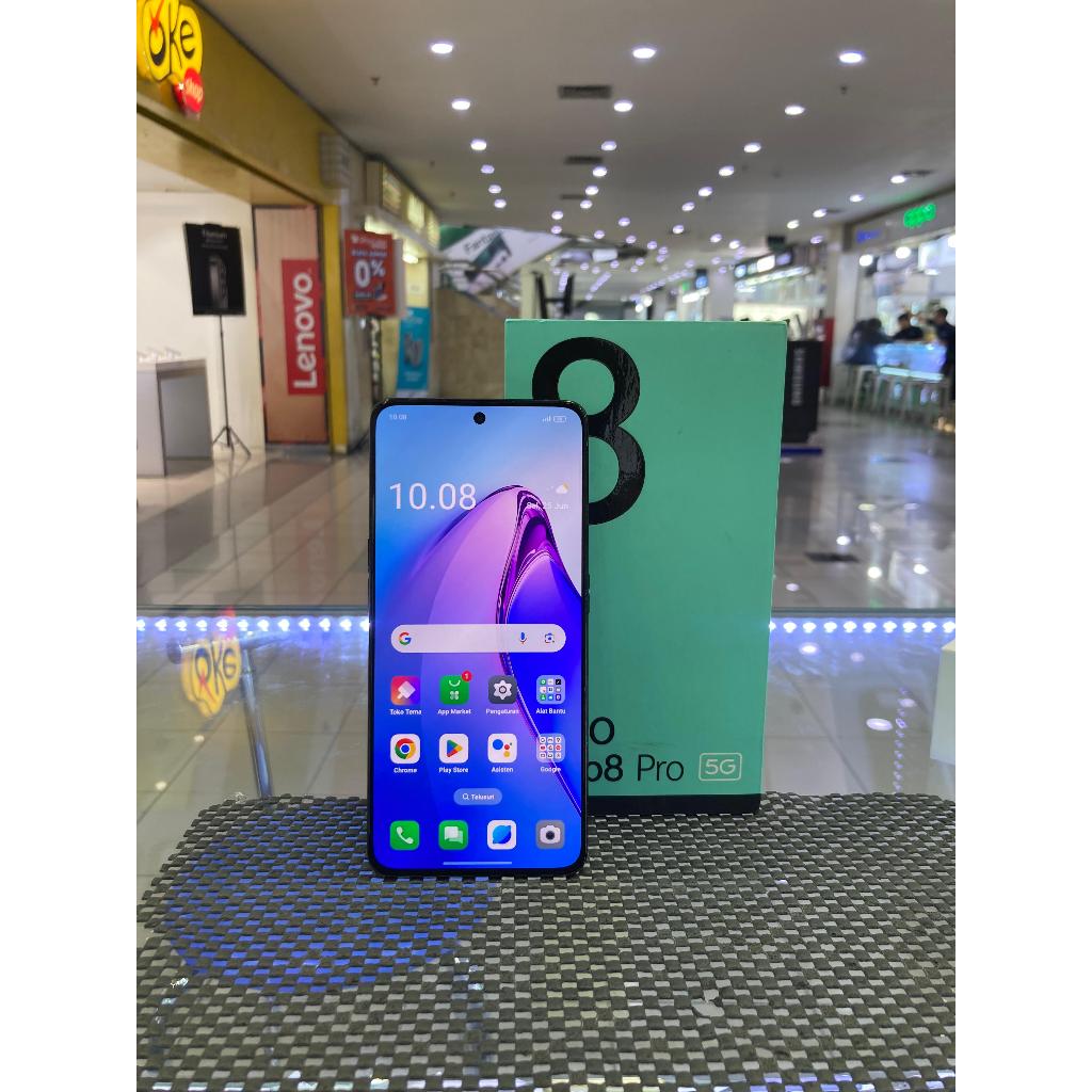 OPPO RENO 8 PRO 5G 8/256GB SECOND SEKEN BEKAS RAM 8 INTERNAL 256