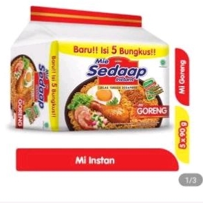 

sedap mi instan goreng isi 5 x 90 g